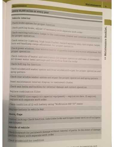 Smart Fortwo 451 ED Service Manual Maintenance Booklet
