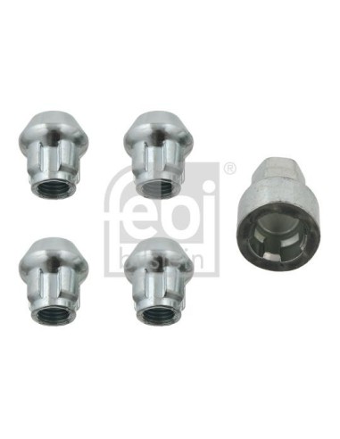 FEBI anti-theft protection for smart wheels, set of 4 LOCKABLE WHEEL NUTS