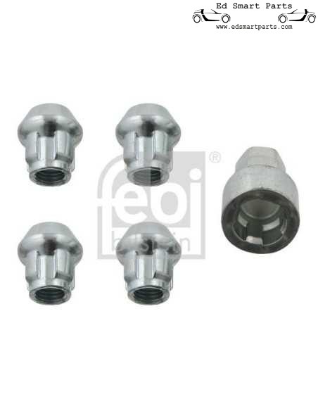 Proteção antirroubo FEBI para rodas inteligentes, conjunto de 4 PORCAS DE RODA TRAVÁVEIS