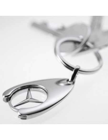 Chaveiro genuíno Mercedes-Benz com chip para carrinho de compras
