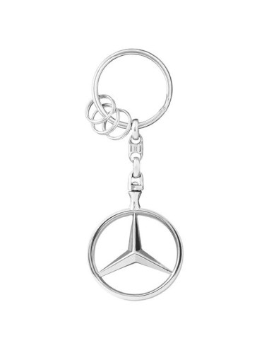 KEYRING BRUSSELS ORIGINAL STAR POLISHED MERCEDES-BENZ COLLECTION