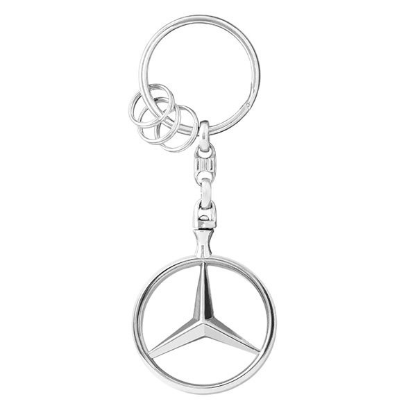 KEYRING BRUSSELS ORIGINAL STAR POLISHED MERCEDES-BENZ COLLECTION