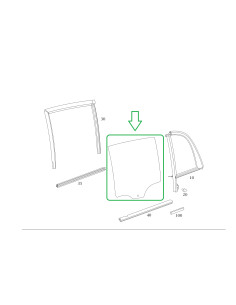 New Smart ForFour 454 Crank Window