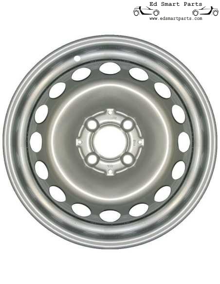 Smart fortwo 453 and forfour 453 steel Front Wheel 5J - Ideal as a Spare