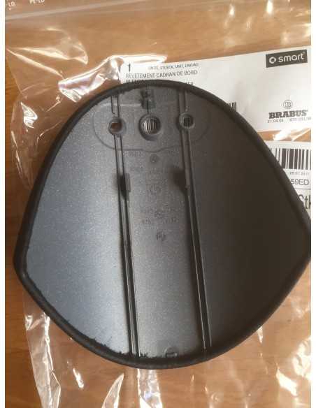 Housse de compteur de vitesse Smart Roadster Brabus en cuir noir