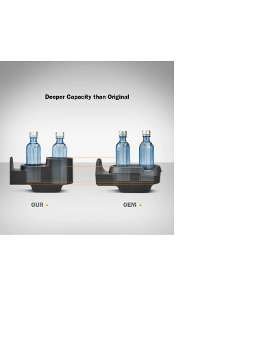 Deeper Smart Fortwo 451 Drankbekerhouder - LHD en RHD Economy Line