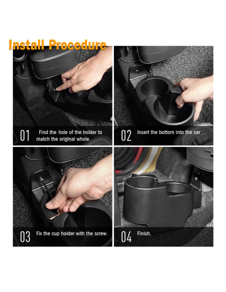 Porte-gobelets Smart Fortwo 451 plus profond - Gamme économique LHD et RHD