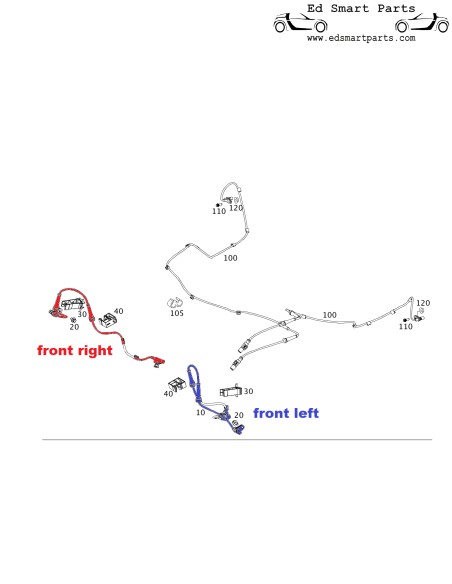 Smart ForTwo 451 ABS Drehzahlsensor