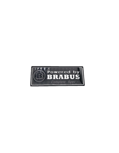 Alluminio Powered by Brabus Badge Emblem Decal interno bagagliaio posteriore