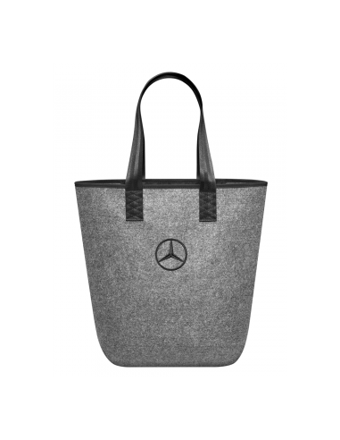 mercedes-benz Shopper boodschappentas handtas grijs zwart