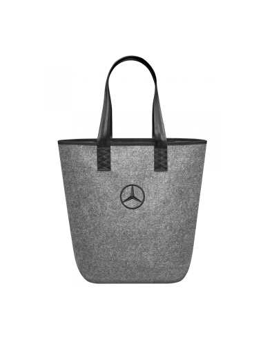 mercedes-benz Shopper borsa della spesa borsa grigio nero