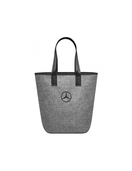 Mercedes-Benz Shopper borsa della spesa borsa a mano grigio nero