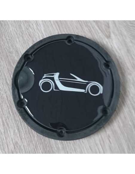 emblema adesivo per il coperchio del tappo del carburante, autoadesivo smart roadster (coupé) emblema adesivo per il coperchio del tappo del carburante, autoadesivo smart roadster (coupé)