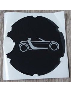 Calcomanía con emblema para la tapa del depósito de combustible, autoadhesiva smart roadster (coupé) 2