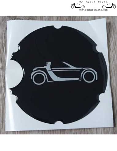 embleemsticker voor de tankdop, zelfklevend, smart roadster (coupé)