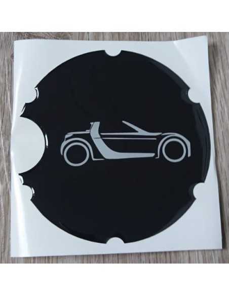 emblem decal for the fuel cap cover, self-adhesive smart roadster (coupe) emblem decal for the fuel cap cover, self-adhesive smart roadster (coupe)