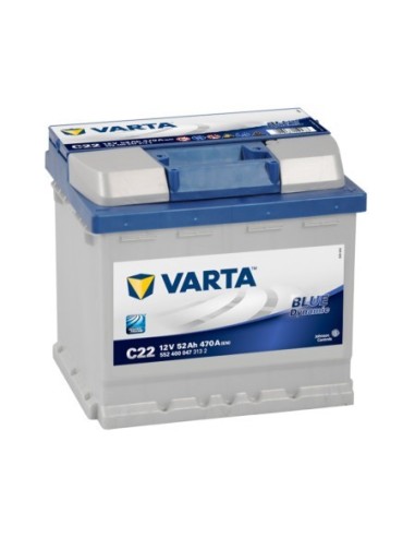 VARTA BLUE Dynamic Accu Starterbatterie 12V 52Ah für Benzinautos