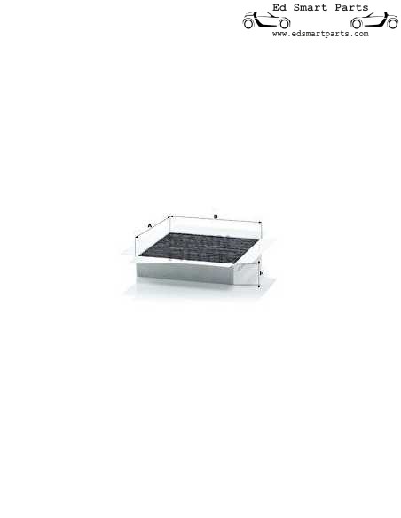 standaard cabineluchtfilter - smart fortwo 450