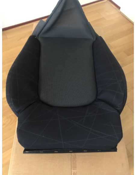 Nuevo cojín de respaldo de asiento Smart Roadster 452 Mikado Black para asientos sin airbag de asiento Nuevo cojín de respaldo de asiento Smart Roadster 452 Mikado Black para asientos sin airbag de asiento
