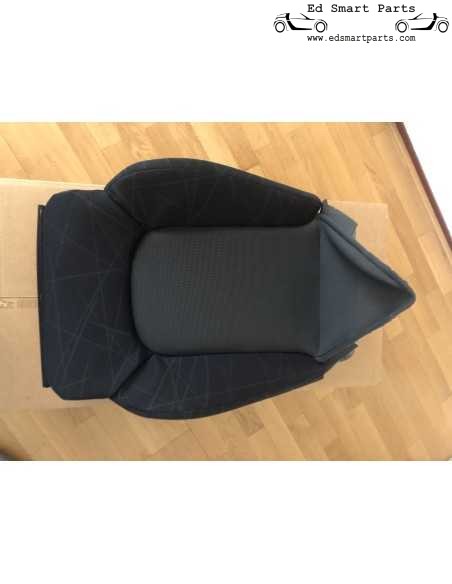 Nieuwe Smart Roadster 452 rugleuningkussen Mikado Black voor stoelen met stoelairbags
