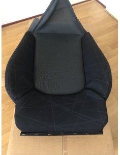 Neu Smart roadster 452 Sitzlehnenpolster Mikado Schwarz für Sitze mit Sitzairbags 2