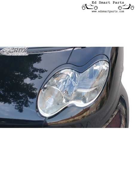 RDX Scheinwerferblenden Smart fortwo 450 Facelift 2003-2007 Böser Blick