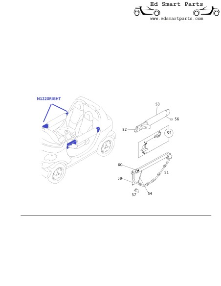 Nieuwe Smart Crossblade deurstang links of rechts OEM