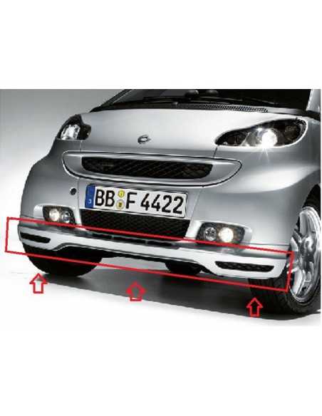 Smart ForTwo 451 Brabus Xclusive front spoiler