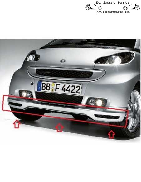 Spoiler dianteiro Smart ForTwo 451 Brabus Xclusive