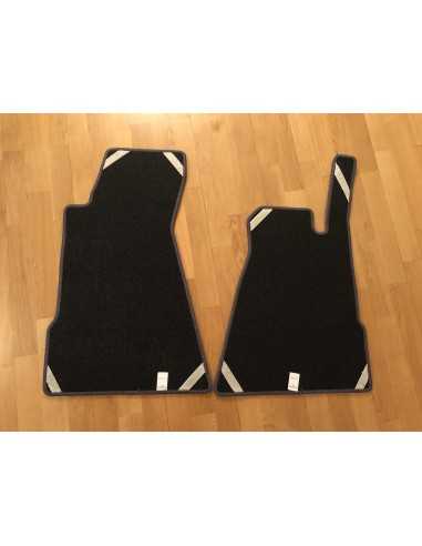 Tapetes de veludo cinza ivy OEM originais - Somente Smart roadster RHD