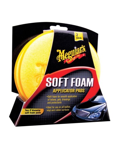Meguiars Soft Foam Applicator Pads - Diameter 10,2cm, Set van 2 stuks