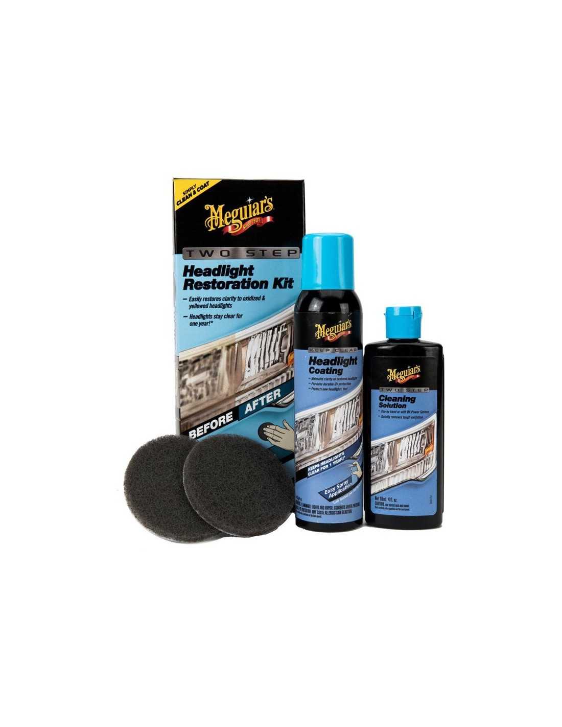 Meguiars Perfect Clarity Headlight Restoration Kit (118ml Cleaner/118ml