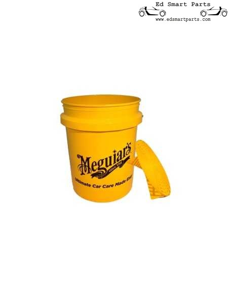 Gelber Eimer von Meguiars (exkl. Grit Guard ME X3003) – Durchmesser 290 mm