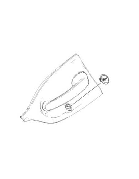 Capa de fechadura de porta Smart ForTwo ForFour 453