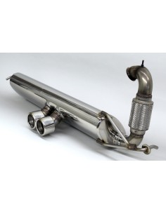 Escape esportivo S-Mann S-FLOW centro duplo NT para smart ForTwo 453 2