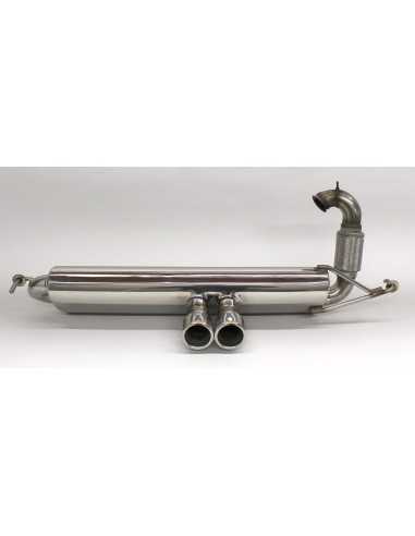 Scarico sportivo S-Mann S-FLOW centrale gemello NT per smart ForTwo 453