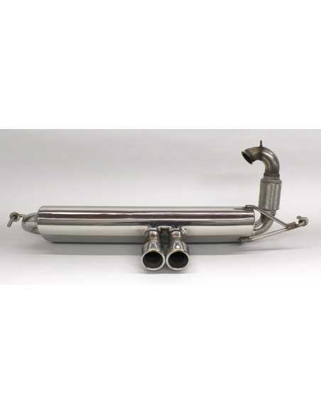 Scarico sportivo S-Mann S-FLOW centrale gemello NT per smart ForTwo 453