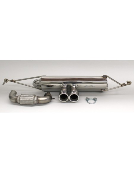 S-Mann Sport Exhaust S-FLOW centre twin T for smart ForTwo 453