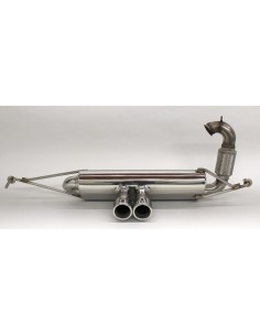 Escape esportivo S-Mann S-FLOW centro twin T para smart ForTwo 453 2