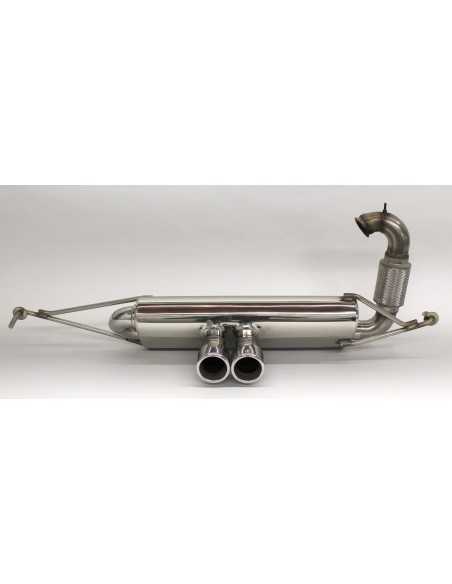 Escape esportivo S-Mann S-FLOW centro twin T para smart ForTwo 453