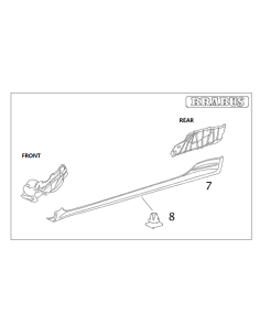 Section porteuse de jupe latérale Smart Roadster Brabus