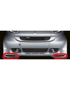 Smart ForTwo 451 Spoiler anteriore Brabus griglia gitter sinistra o destra