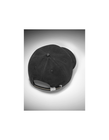 Cappellino donna Mercedes logo ricamato cotone nero