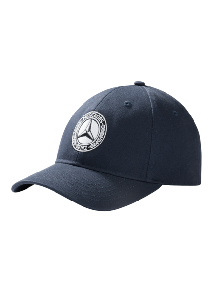 Cappellino Mercedes Classic Logo Vintage cotone blu navy Mercedes-Benz Cappellino Mercedes Classic Logo Vintage cotone blu navy Mercedes-Benz
