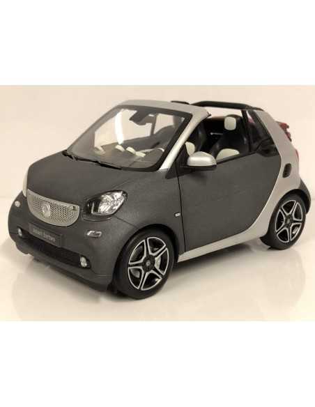 NOREV 1/18 SMART FORTWO CABRIOLET 2015 GRIGIO OPACO ARGENTO BORDEAUX 1:18 NOREV 1/18 SMART FORTWO CABRIOLET 2015 GRIGIO OPACO ARGENTO BORDEAUX 1:18