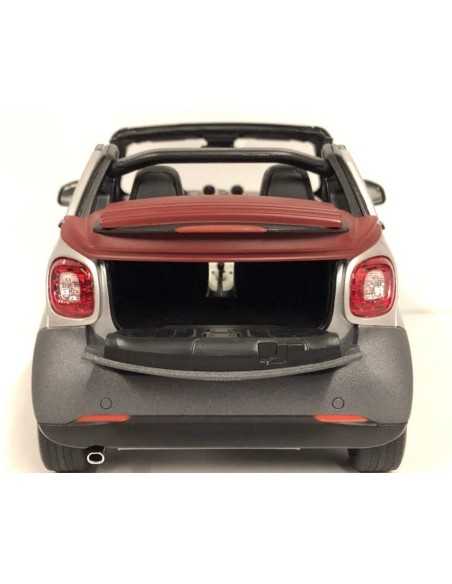 NOREV 1/18 SMART FORTWO CABRIOLET 2015 GRIS ARGENT MAT BORDEAUX 1:18 NOREV 1/18 SMART FORTWO CABRIOLET 2015 GRIS ARGENT MAT BORDEAUX 1:18