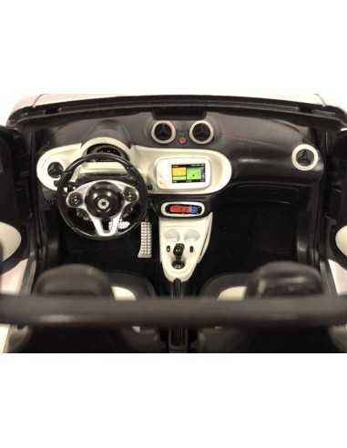 NOREV 1/18 SMART FORTWO CABRIOLET 2015 CINZA FOSCO PRATA BORDEAUX 1:18