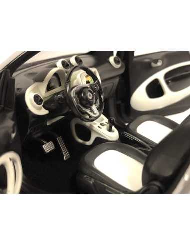 NOREV 1/18 SMART FORTWO CABRIOLET 2015 MAT GRIJS ZILVER BORDEAUX 1:18