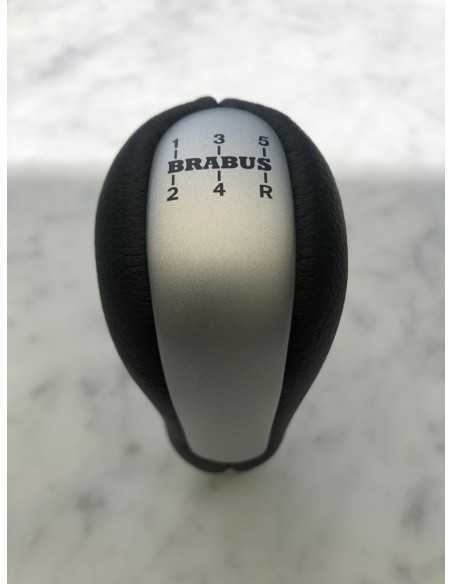 Smart Forfour Brabus Leather & Brushed Metal Gear Selector Shift Knob Smart Forfour Brabus Leather & Brushed Metal Gear Selector Shift Knob