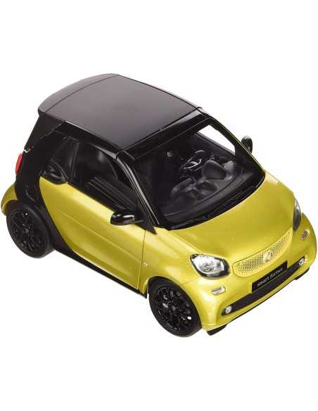 NOREV 1/18 SMART FORTWO CABRIOLET 2015 JAUNE/NOIR 1:18